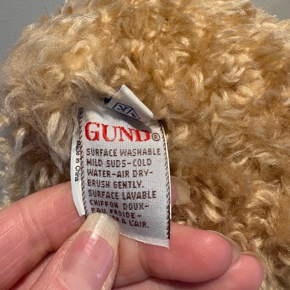 Plush Tan Gund Teddy Bear - Picture 6 of 9